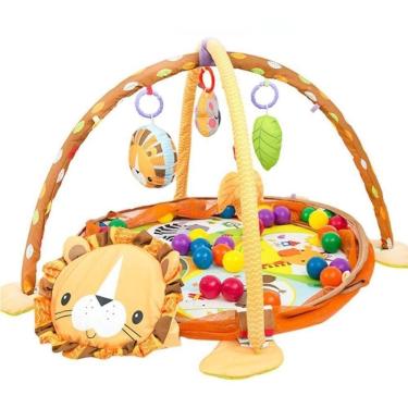 Imagem de Cercadinho Bebe Berco Portatil 12 Bolinhas Tapete Atividades Chiqueirinho Infantil Protecao