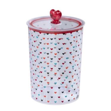 Imagem de Pote Hermético Decorado de Acrílico Porta Mantimentos - PLASUTIL, Cora