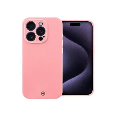 Imagem de Capa case capinha para iPhone 15 Pro - Silicon Premium Rosa - Gshield