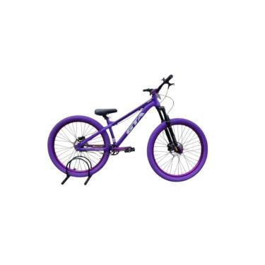 Imagem de Bicicleta 26 Gta Gravity Single Cubo k7 Barulhento Garfo C/Trava Freio Hidraulico Pneu Flame Roxo-Unissex
