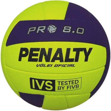 Imagem de Bola de Vôlei Quadra Indoor Esportiva Jogo Treino Oficial Profissional Penalty 8.0 Pro