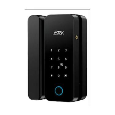 Imagem de Fechadura eletronica digital biometrica sobrepor porta inteligente ia 