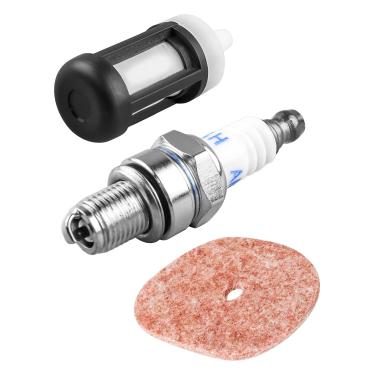 Imagem de PNYZIK Kit de serviço de ajuste adequado para cortadores FC56 FC70 Edgers FS40 FS50 F56 FS70 Aparadores HT56 KM56 Kombi Motors, inclui filtro de ar vela de ignição e filtro de combustível, substitui