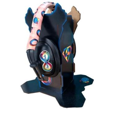 Imagem de Abafador Ruido Preto Autistas 12 Db Suporte Infinity Rose - Coleção Te