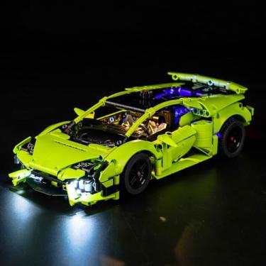 Imagem de BrickBling LED Light Kit Compatible with Lego Lamborghini Huracán Tecnica Building Kit, Lighting Set Compatible with Lego 42161 (Without Model Included)