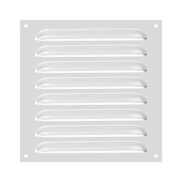 Imagem de PATIKIL Capa de ventilação de alumínio de 20 x 20 cm, capa de ventilação de grade de ar HVAC grade embutida para casa cozinha lareira banheiro parede teto, prata