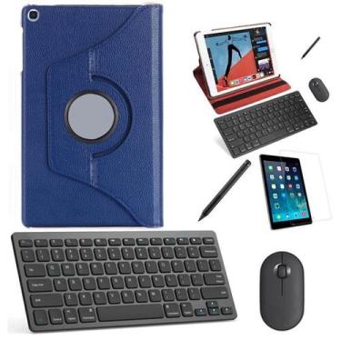Imagem de Capa 360 Azul Teclado, Mouse, Pel, Stylus Galaxy Tab S6 Lite - BD Net 