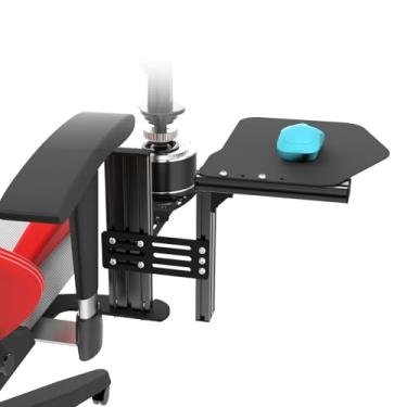 Imagem de Avisiri 1 Set Metal Extend Mouse Pads Mount for Flight Sim Game Joystick Desk Mount, Throttle and Hotas Systems Chair Mount Fits for Logitech X56, X52 Pro, Thrustmaster SimTask Farmstick, T.16000M