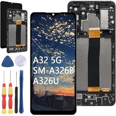Imagem de Yuxyiony Nova tela de substituição para tela LCD Samsung Galaxy A32 5G SM-A326B A326U e acessórios de ferramentas de substituição.
