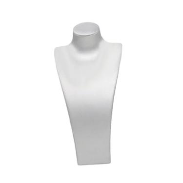 Imagem de simhoa Suporte para exibição de busto de colar, suporte para manequim de colar, decoração elegante, presente para loja de venda para mulheres, organizador de, Prata, 16 Cm X 8.5 Cm X 32