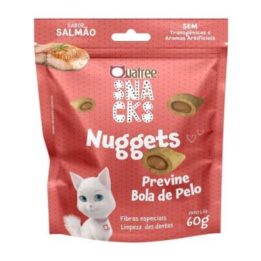 Imagem de Quatree Snacks para Gatos Sabor Nuggets Salmão 60g