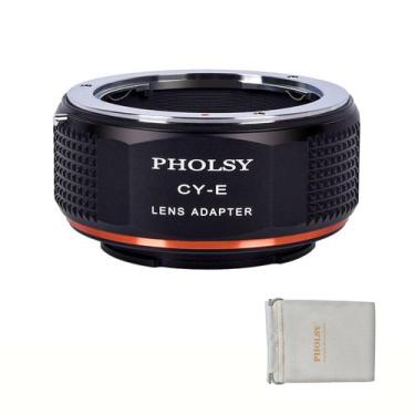 Imagem de Adaptador de montagem de lente PHOLSY Yashica Contax C/Y para Sony E