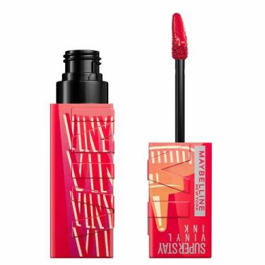 Imagem de Batom Líquido Maybelline SupersStay Vinyl Ink Sauce 45g, 210 Pomodoro