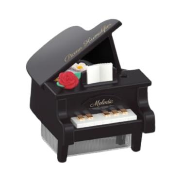 Imagem de Fenteer Umidificador de ar para piano, difusor de névoa 350ml, portátil, para berçário, viagem, 2 modos de configuração, luz ambiente para carros, hotel, Preto