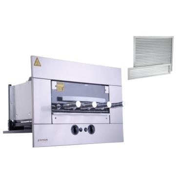 Imagem de Churrasqueira A Gás 4 Espetos Titan Gn 220V + Venezianas