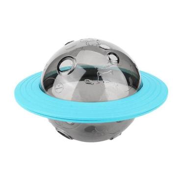 Imagem de Brinquedo Interativo Pets Bola Dispenser De Petiscos E Raçoes Tigela Alimentador Para Cachorro Gatos Divertido Azul