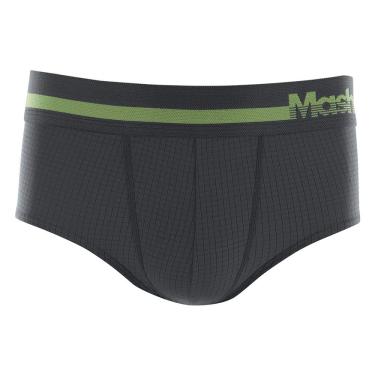Imagem de Cueca Slip Micr Quadr 2 El Localiz., Mash, Masculino, Cinza Medio, P
