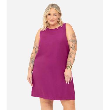 Imagem de Vestido Regata Plus Size Secret Glam Roxo, Plus G4, Roxo