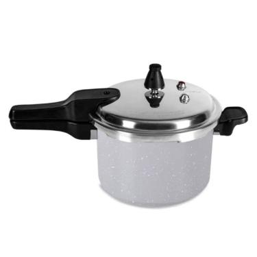 Imagem de Panela de Pressão Antiaderente Ceramic Life Premium Brinox 4,2 Litros com Indução Cinza