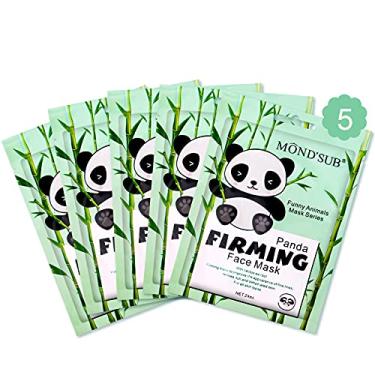 Imagem de Máscara de beleza de spa animal, folha de máscaras de personagens (pacote com 5) Efeitos hidratantes nutritivos e firmadores de panda para todos os tipos de pele - presente de festa de aniversário