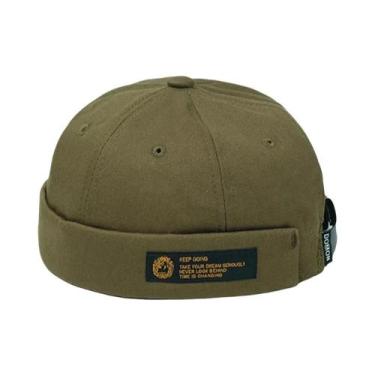 Imagem de Gorro Unissex De Veludo Ajustável Sem Aba Hip Hop Streetwear Retro Doc