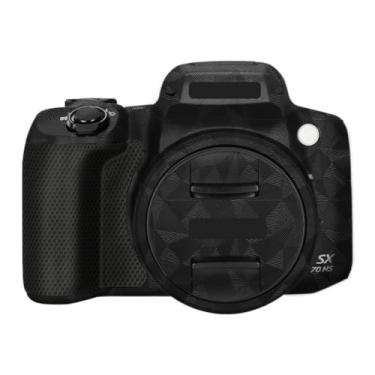 Imagem de SX70HS Adesivo de capa de câmera anti-arranhões para Canon PowerShot SX 70 HS Película protetora de câmera decalques (triângulo preto)
