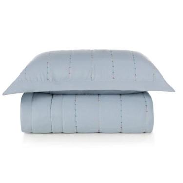 Imagem de Kit Colcha Solteiro Karsten 2 Peças Orion Azul