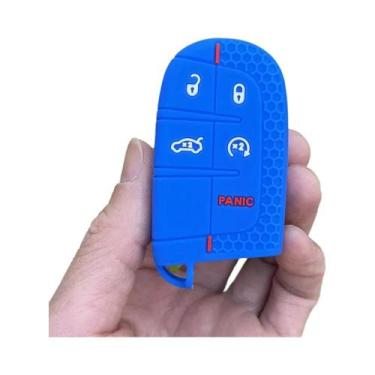 Imagem de Capa De Chave De Carro Em Silicone Para Jeep Chrysler Dodge Para Reneg