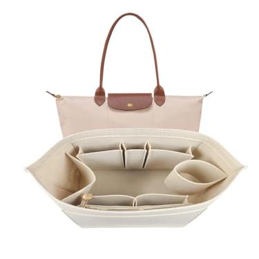 Imagem de Organizador organizador para campeão longo Le Pliage, bolsa organizadora LongChamp para mulheres, bolsa grande, 026cáqui-G