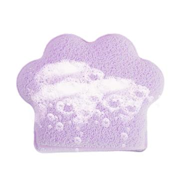 Imagem de Rrlihjgu Esponja de lavagem do rosto, esfoliante de face esponja, Esponja de limpeza de sopa facial da forma de pata de gato, Toalha de limpeza de pele de pele de aumentada para mulheres masculinas