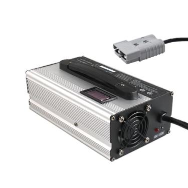 Imagem de Lzyjckh Carregador de bateria para empilhadeira 12V/24V/36V/48V/60V/72V, Carregador de baterias de chumbo-ácido de alta potência de 900W, com visor LCD e plugue Anderson,24v 25a,120A