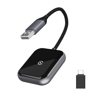 Imagem de MAYAHXE Adaptador CarPlay sem fio, Apple CarPlay sem fio para iPhone 6+ (iOS 10+), Plug & Play, fácil configuração, dongle com conexão estável para veículos OEM 2016+