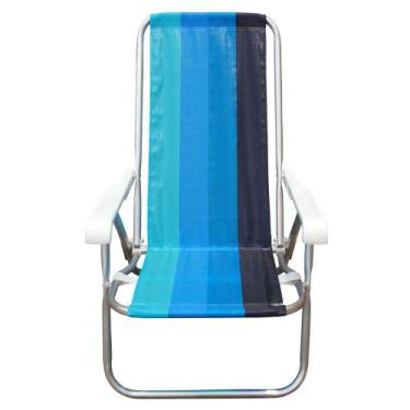 Imagem de Cadeira de Praia 4 Posições Alumínio CAD0641 Botafogo Sortida - Botafo