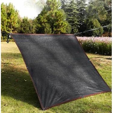 Imagem de Cortinas De Vela Para Jardim Grande Rede De Sombra 90% Para Pátio Malha Respirável Sombra Pano Protetor Solar Sombra Isolante De Calor Jardim Varanda Pátio, Black, 4x8m