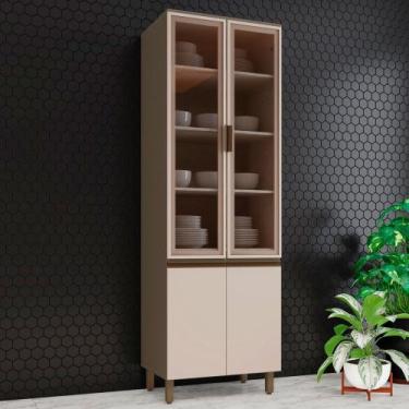 Imagem de Cristaleira 4 Portas Connect Duna/Cristal C71 - Henn