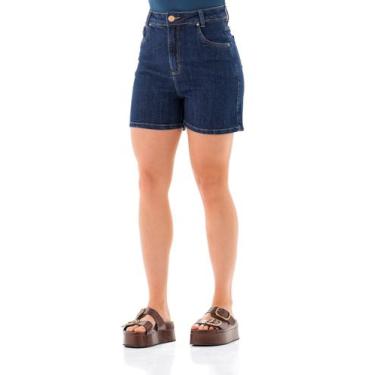 Imagem de Shorts Jeans Feminino Arauto Hot Pants - Arauto Jeans, Azul escuro, 44