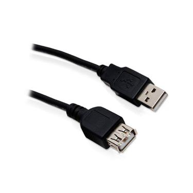Imagem de Cabo Extensor USB GV Brasil, USB A Macho x A Fêmea, Versão 2.0, 3 Metros, Preto - CBU.009