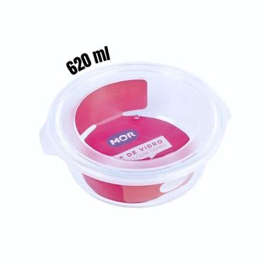 Imagem de Pote Hermético Marmita De Vidro Redondo 620ml Mor