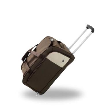 Imagem de SANTINO Bolsa de Viagem Poliéster com Rodinhas Puxador Retrátil Amplo Espaço Alças Reforçadas Cadeado Leve Versátil Bordo
