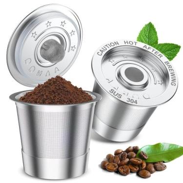 Imagem de Cápsulas de café reutilizáveis em aço inoxidável AANQQ para Keurig 1.0