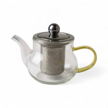 Imagem de Chaleira de Vidro Com Infusor de Inox 250ml Bule Pequeno