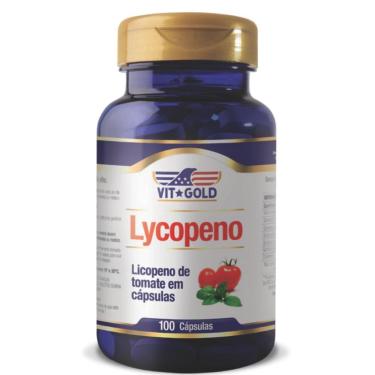 Imagem de Licopeno De Tomates Vitgold 10Mg 100 Capsulas