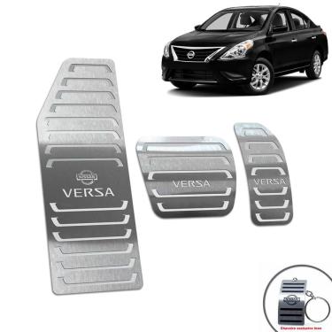 Imagem de Pedaleira + Descanso Nissan Versa 2015/2020 Automático Prata