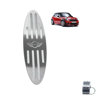 Imagem de Descanso de Pé Em Aço Inox Mini Cooper Prata