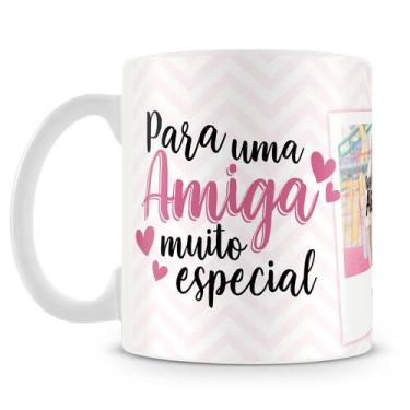 Imagem de Caneca Personalizada Amiga Muito Especial com 2 Fotos - Amo Canecas