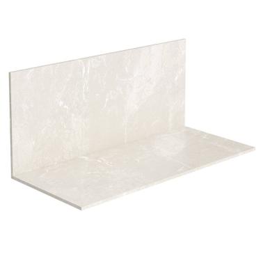 Imagem de Tampo e Painel Para Balcão 120cm MDP Minsk K02 Travertino - Mpozenato