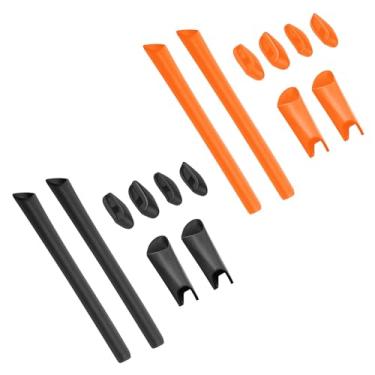 Imagem de BLAZERBUCK Kits de meias de substituição para óculos de sol Oakley Half Jacket XLJ - Preto + Laranja