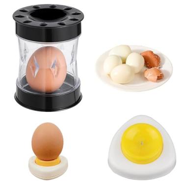 Imagem de Ferramenta para descascar ovos cozidos, pôquer de ovos, descascador de ovos cozidos, descascador de ovos cozidos, utensílio de cozinha para cozinhar, saladas, ovos cozidos e preparação de café da