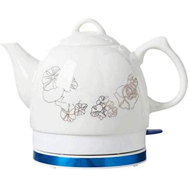 Imagem de Chaleiras Xinderise, base removível de chaleira elétrica, proteção contra fervura a seco 1,2 L, estilo vintage chinês, ferve água rapidamente para chá, café, sopa de aveia esperançosa