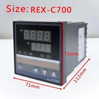 Imagem de Controlador de Temperatura REX PID C-700 Relay 0.5% - ENG Automação